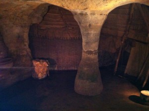 Snottingham Tanning Caves. Rats hated them so much they declined to infect the inhabitants with the plague. Also used as an air raid shelter.