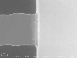 bottom at lattice and substrate intersection