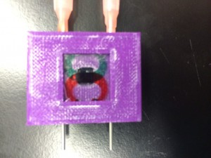 Colored Channels with Food Coloring. Red = bottom channel, Green = top channel.