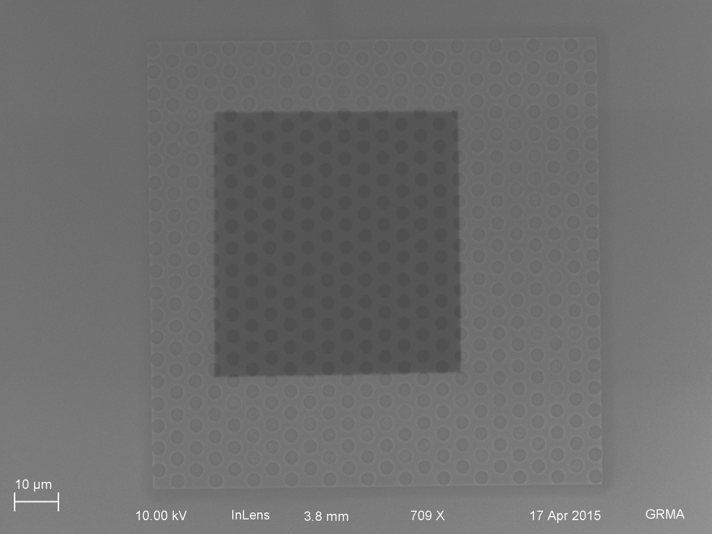 The best produced tented nanomembrane structure.