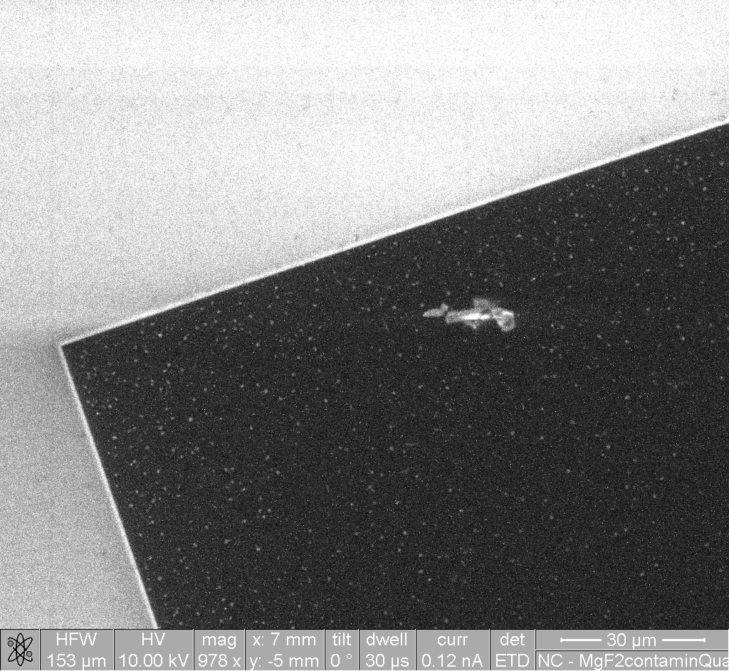 Debris in active area
