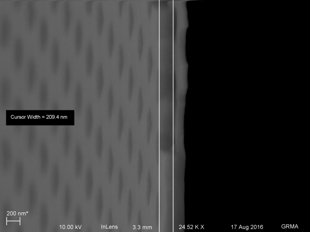 Thickness of MgF2, meaning that the etch is progressing around 40 nm/min.